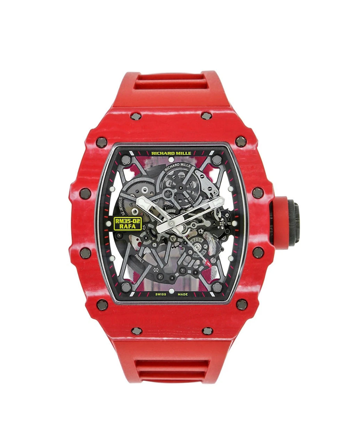 Richard Mille RM 35-02 Watch 49.94 x 44.5MM Transparent Index Hour Markers