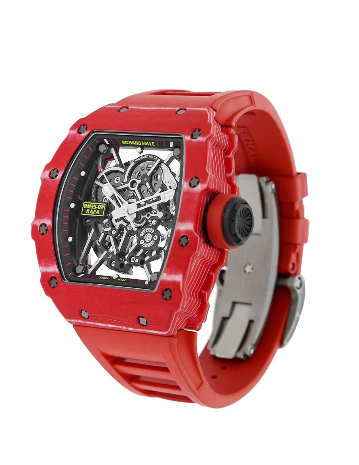 Richard Mille RM 35-02 Watch 49.94 x 44.5MM Transparent Index Hour Markers