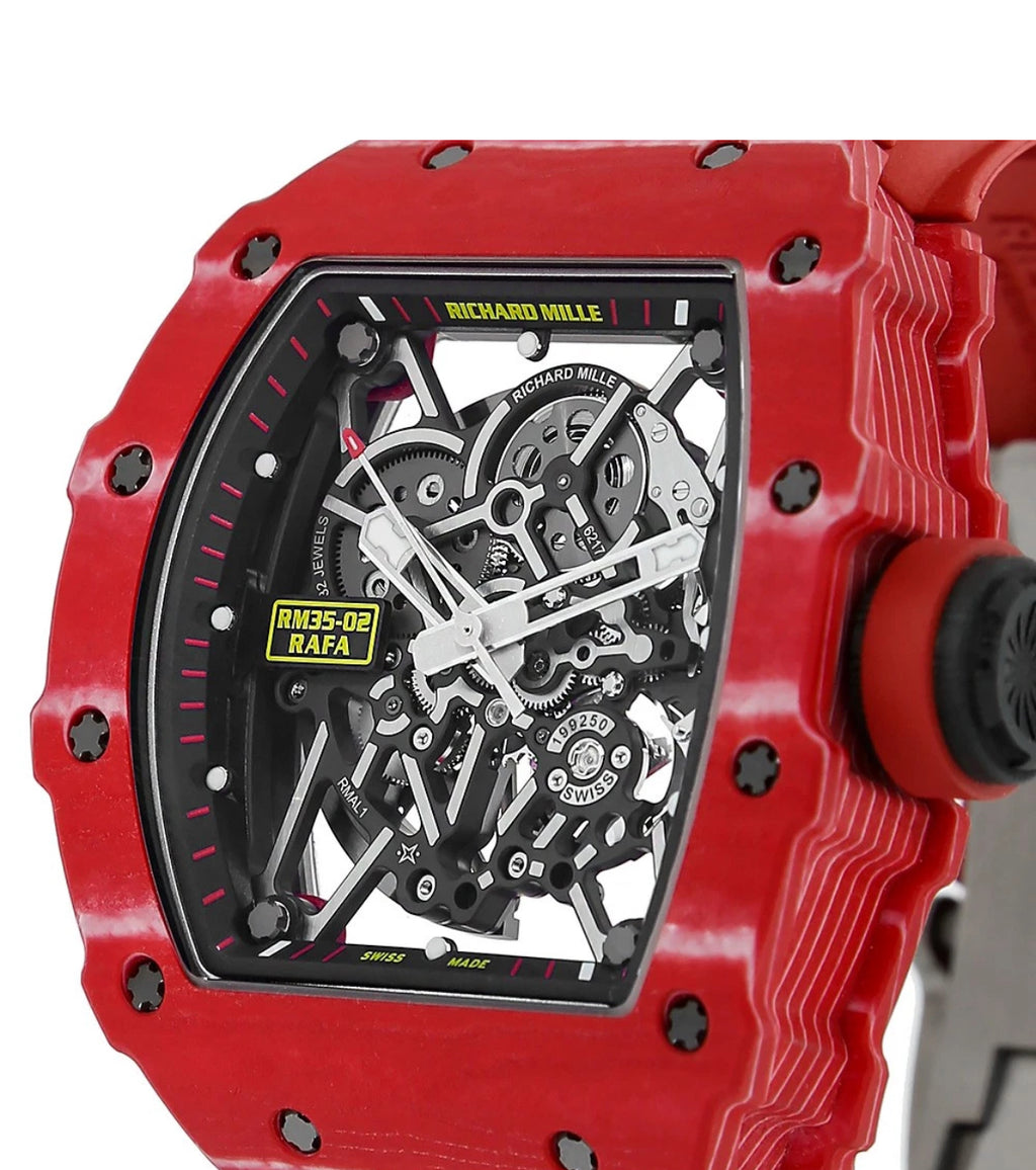 Richard Mille RM 35-02 Watch 49.94 x 44.5MM Transparent Index Hour Markers