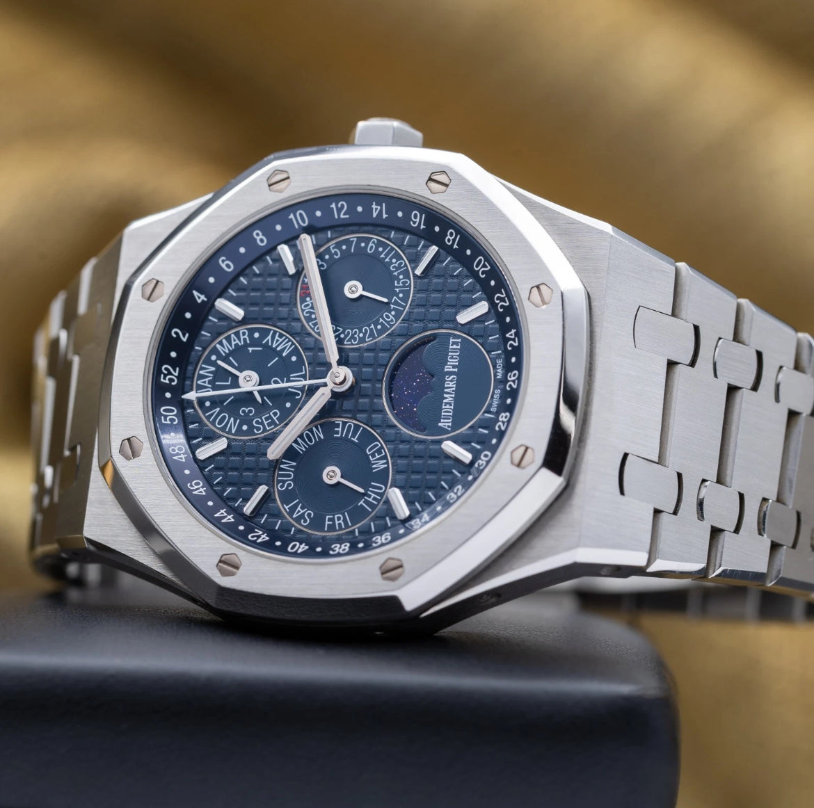 Audemars Piguet Royal Oak Perpetual Calendar 41mm Blue Dial - AP 26574ST