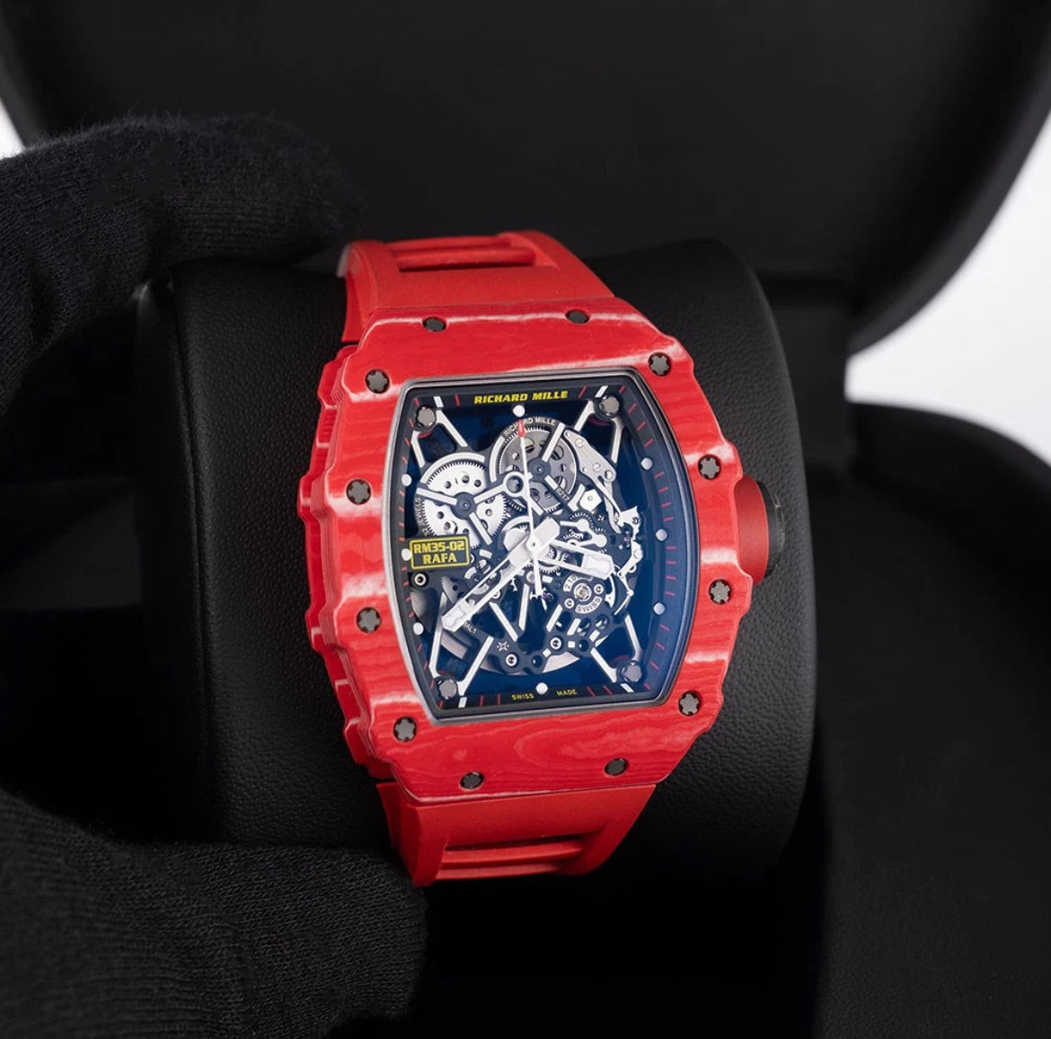 Richard Mille RM 35-02 Watch 49.94 x 44.5MM Transparent Index Hour Markers